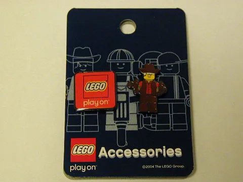 Pin, Minifigure - Western (Brown) Cowboy with Guns