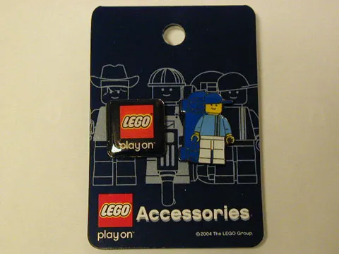 Pin, Minifigure - Sport (Blue) Skater with Skateboard