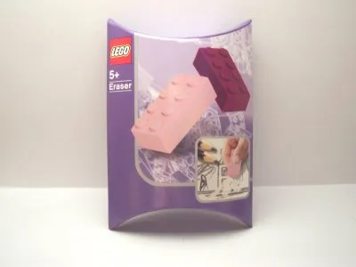 Eraser, LEGO Brick Eraser Set of 2 (Pink, Purple)