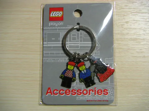 Minifigures Metal Key Chain - Train Conductors