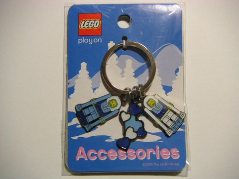 Minifigures Metal Key Chain - Arctic Valentine 2005 (Blue Hearts)