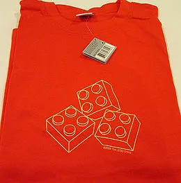 T-Shirt, Three 2 x 2 Bricks