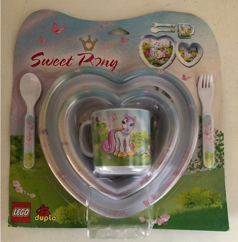 Mealtime Set Duplo Sweet Pony (Melamine)