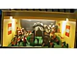 Display Assembled Set, Large Plastic Case for Fright Knights (shows  6047, 6087, 6027)