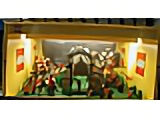 Display Assembled Set, Large Plastic Case for Fright Knights (shows  6047, 6087, 6027)