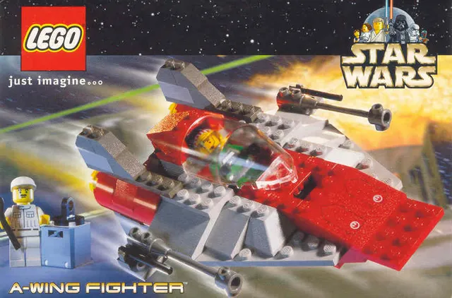 Postcard - Star Wars Set 7134 A-wing Fighter