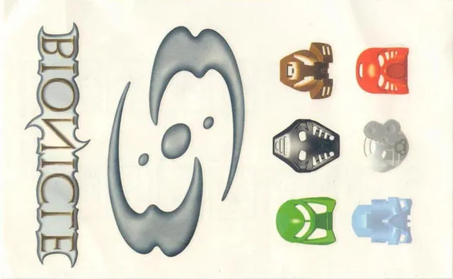 Tattoos (Temporary Body Print), Bionicle Pattern