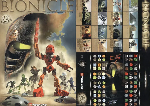 BIONICLE Poster, Mata Nui, Kanohi, 420 x 297 mm (Dutch)