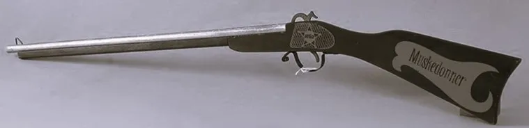 Wooden Gun - Blunderbuss Flintlock Rifle {Gevær "Muskedonner"}