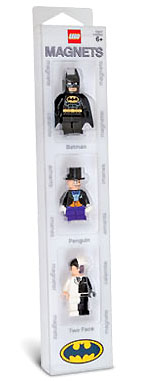Magnet Set, Minifigures Batman (3) - Batman, Penguin, Two-Face blister pack