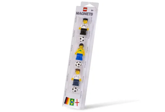 Magnet Set, Minifigures Soccer Players (3) with Balls blister pack