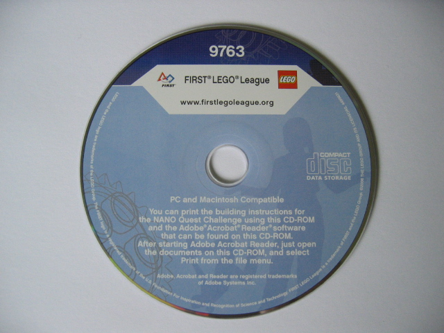 Education Instruction CD-ROM for 9763 (FIRST LEGO League (FLL) 2006 - Nano Quest)