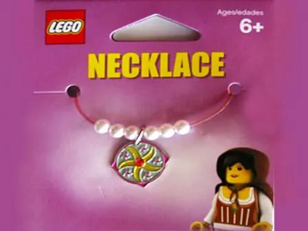 Necklace - Star Medallion and Pearls on Jelly String