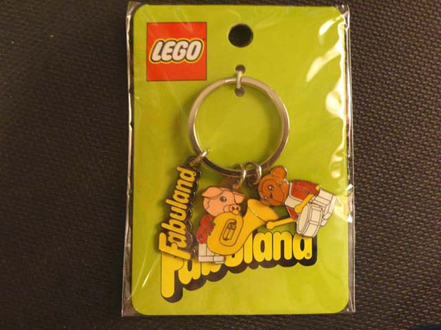 Fabuland Minifigures Metal Key Chain Pig 4 and Monkey 5