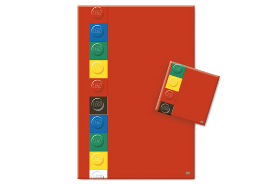 Bedding, Duvet Cover and Pillowcase (140 x 200 cm) - Classic Brick