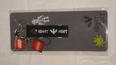 Mobile Phone Accessory, Strap with Skeleton And Bat Pendants - Funny Night