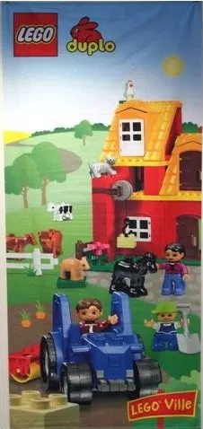 Display Flag Cloth, DUPLO LEGO Ville Farm Tractor