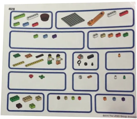 Sticker Sheet for Storage Tray of Set 45210 - (6104493)