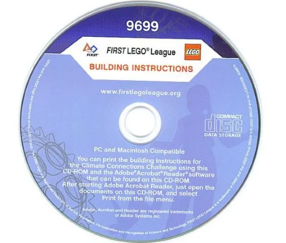 Education Instruction CD-ROM for 9699 (FIRST LEGO League (FLL) 2008 - Climate Connections)