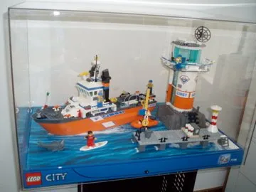 Display Assembled Set, City Set 7739 in Plastic Case