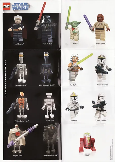 Star Wars 2009 Minifigure Gallery Poster, World Club Magazine
