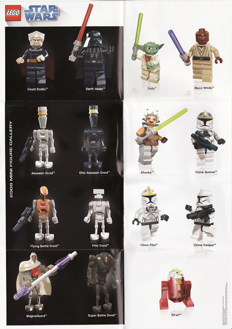 Star Wars 2009 Minifigure Gallery Poster, World Club Magazine