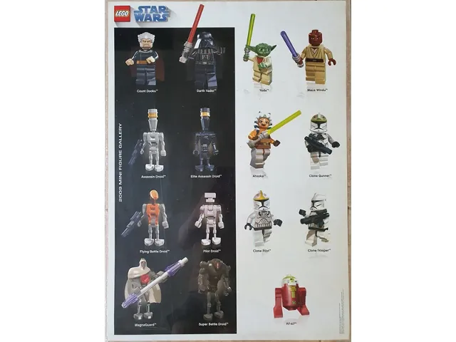 Star Wars 2009 Mini-figure Gallery Poster (Non-Folded)