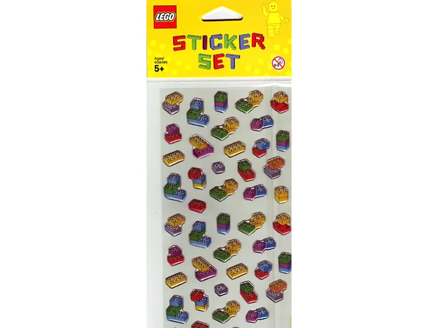 Sticker Sheet, PVC Bricks Sticker Set