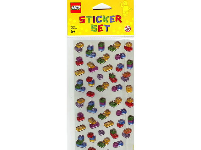Sticker Sheet, PVC Bricks Sticker Set
