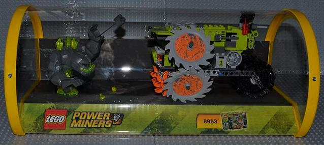 Display Assembled Set, Power Miners Set 8963 in Plastic Case