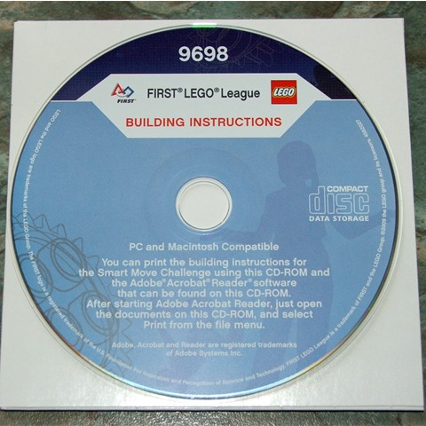 Education Instruction CD-ROM for 9698 (FIRST LEGO League (FLL) 2009 - Smart Move)