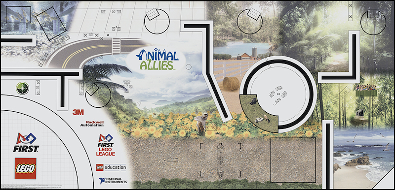 Playmat, FIRST LEGO League (FLL) - Set 45802 Animal Allies
