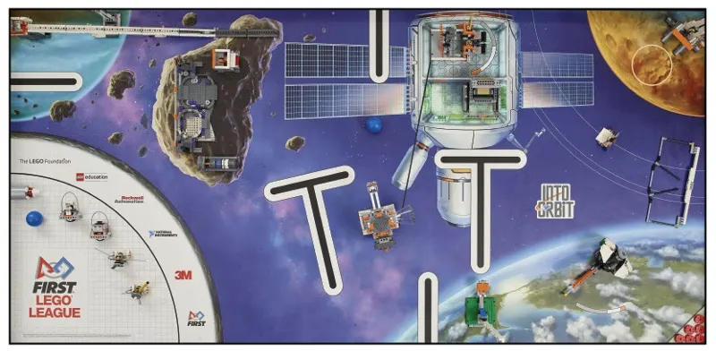 Playmat, FIRST LEGO League (FLL) - Set 45806 Into Orbit