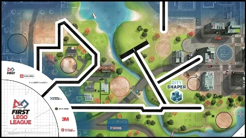Playmat, FIRST LEGO League (FLL) - Set 45809 City Shaper