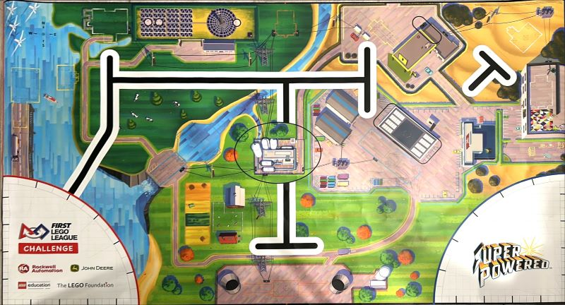 Playmat, FIRST LEGO League (FLL) - Set 45820 Superpowered