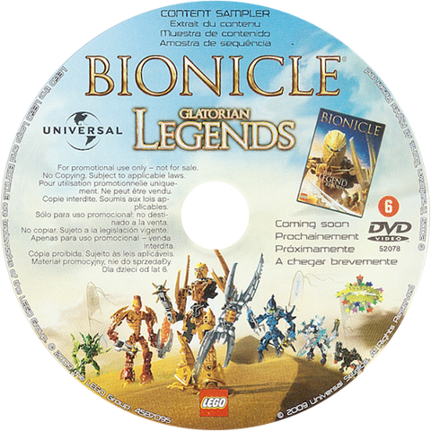 BIONICLE Glatorian Legends Promo DVD