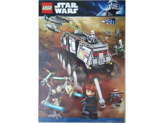 Star Wars Clone Wars 2010 Poster Clone Turbo Tank (8098) (Non-Folded)