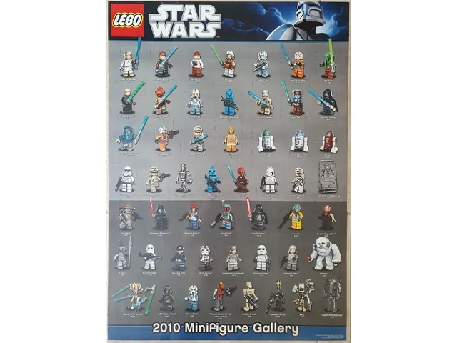 Star Wars 2010 Minifigure Gallery Poster (Non-Folded)