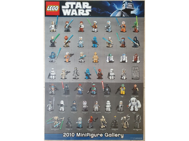 Star Wars 2010 Minifigure Gallery Poster (Non-Folded)