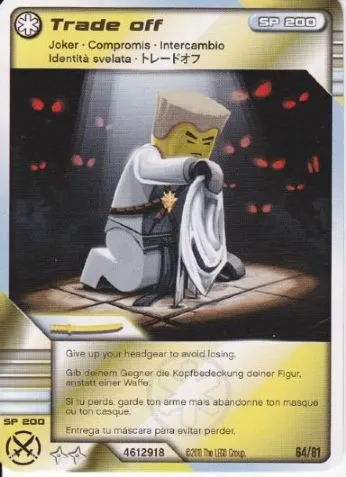 NINJAGO Masters of Spinjitzu Deck #1 Game Card 64 - Trade off - International Version
