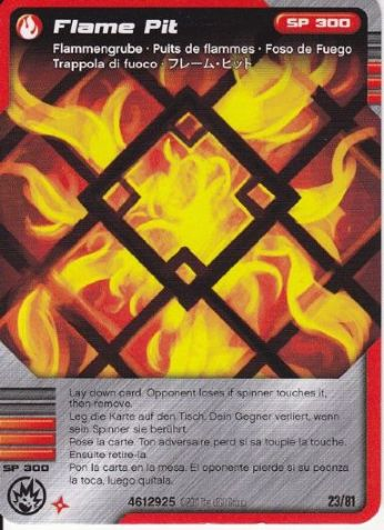 NINJAGO Masters of Spinjitzu Deck #1 Game Card 23 - Flame Pit - International Version