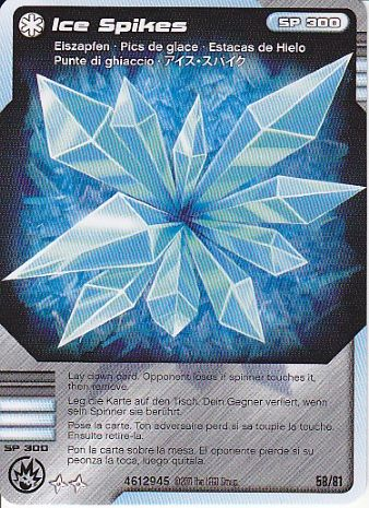 NINJAGO Masters of Spinjitzu Deck #1 Game Card 58 - Ice Spikes - International Version