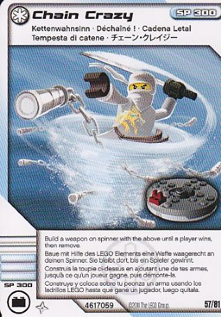 NINJAGO Masters of Spinjitzu Deck #1 Game Card 57 - Chain Crazy - International Version