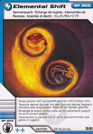 NINJAGO Masters of Spinjitzu Deck #1 Game Card 35 - Elemental Shift - International Version