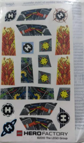 Sticker Sheet, Hero Factory - Sheet of 21