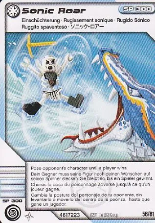 NINJAGO Masters of Spinjitzu Deck #1 Game Card 56 - Sonic Roar - International Version