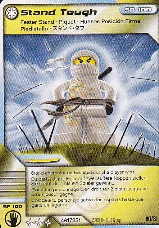 NINJAGO Masters of Spinjitzu Deck #1 Game Card 60 - Stand Tough - International Version
