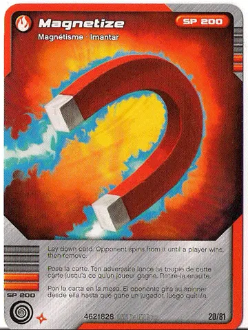 NINJAGO Masters of Spinjitzu Deck #1 Game Card 20 - Magnetize - North American Version