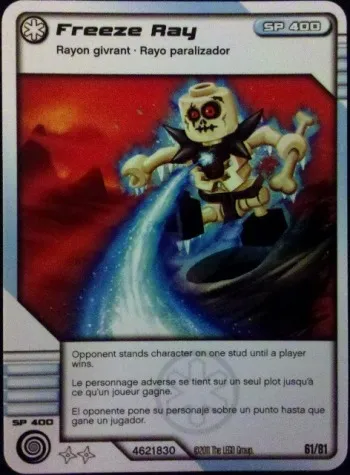 NINJAGO Masters of Spinjitzu Deck #1 Game Card 61 - Freeze Ray - North American Version