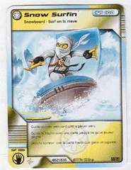 NINJAGO Masters of Spinjitzu Deck #1 Game Card 59 - Snow Surfin' - North American Version